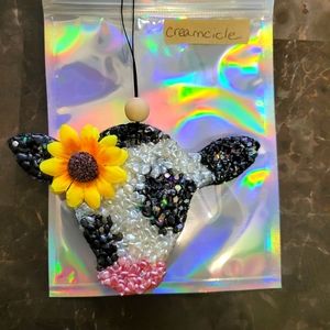 Car freshie Cow,  Glows in the Dark